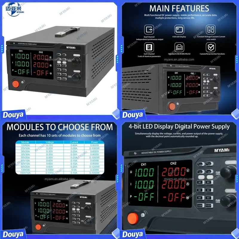 High Power 60V 20A Bench Power Supply - Лабораторный регулируемый источник питания MYAMi 1200W