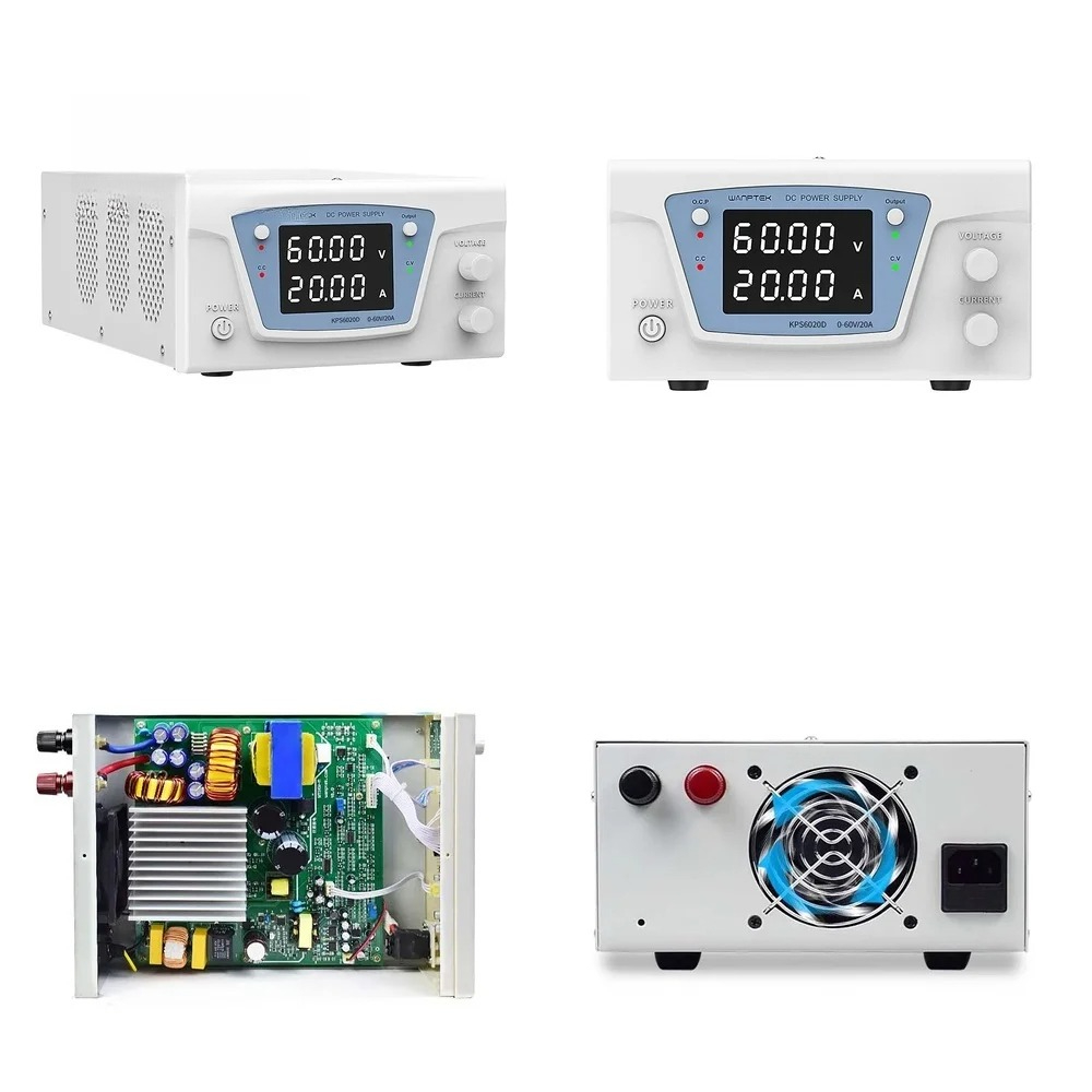 High Power 60V 20A Bench Power Supply - Двухканальный светодиодный дисплейный блок питания постоянного