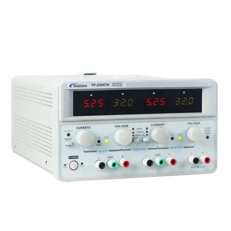 Dual Channel Linear Power Supply 30V 5A - Лабораторный регулируемый двухканальный источник питания постоянного