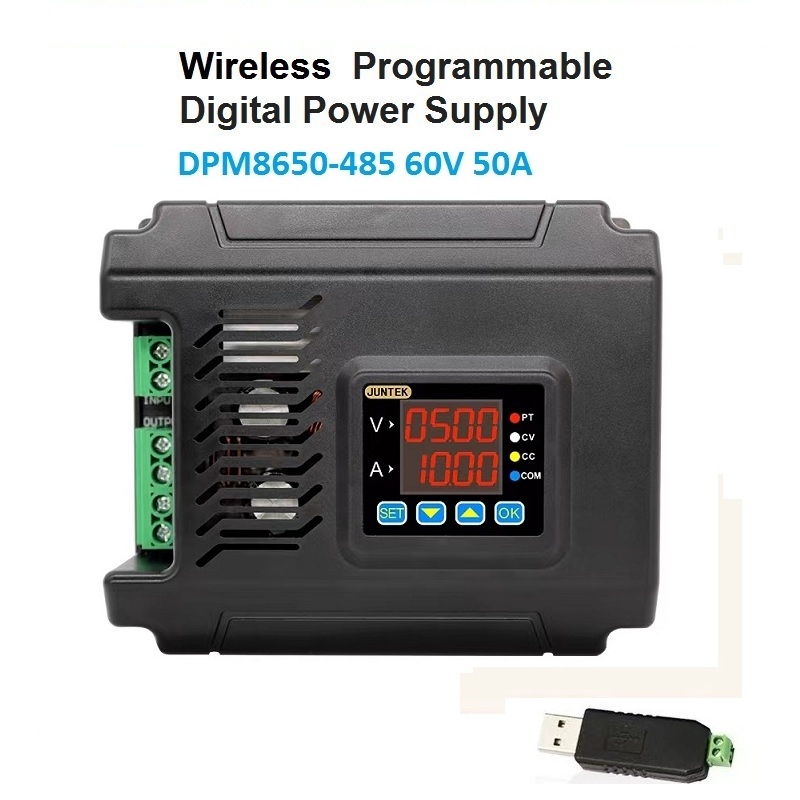Programmable Dc Power Supply 60V 10A - Вольтметр JUNTEK DPM8650, 60 В, 50