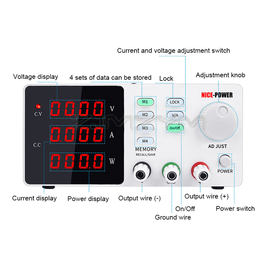 Горячая новинка 2025: Программ – обзор и цена High Precision Adjustable Lab Power Supply 120V 3A