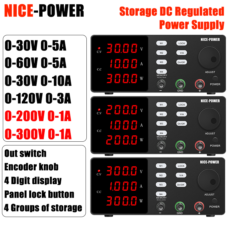 Лабораторный блок питания NICE – обзор и цена Switching Dc Power Supply 300V 1A