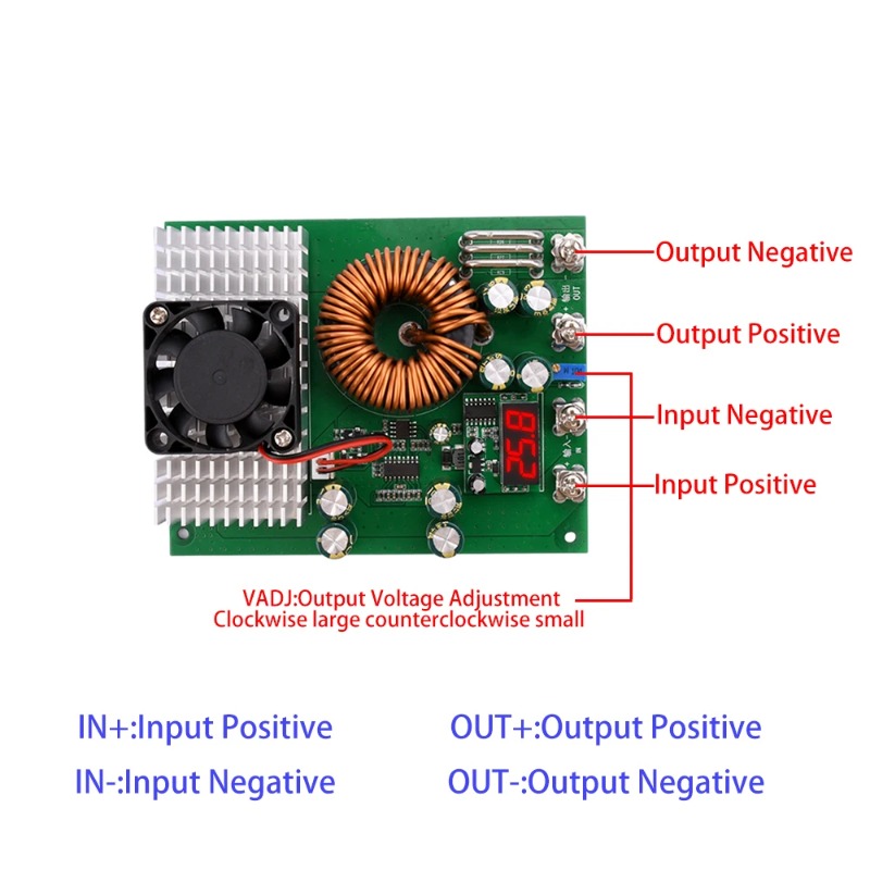 Преобразователь DC-DC Buck 100 – обзор и цена Step Down Dc Power Supply Module 1000W